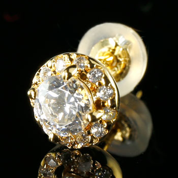 ピアス メンズ 18金 片耳ピアス ダイヤモンド 大粒 ダイヤ イエローゴールドk18 ダイヤ 男性用 送料無料の通販はau Pay マーケット ジュエリー工房アトラス