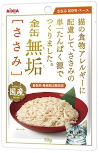 アイシア　金缶　無垢　ささみ　５０ｇｘ９６個（ケース販売）