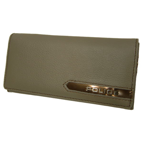 POLICE　ポリス 長財布 牛革 財布 LLIC 折りたたみ　財布　国内正規代理店商品 PA56901 GY グレー【送料無料】 母の日 プレゼント ギフト POLICE ポリス 長財布 牛革 財布 METALLIC 折りたたみ 財布 国内正規