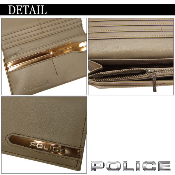 POLICE　ポリス 長財布 牛革 財布 METALLIC 折りたたみ　財布　国内正規代理店商品 PA56901 GY グレー【送料無料】 母の日 プレゼント ギフト_2