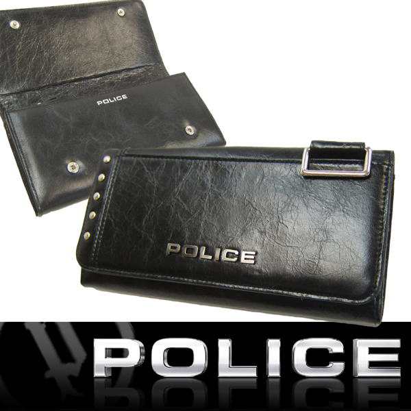 POLICE ポリス 長財布 牛革 Avoid スタッズ付き 折りたたみ 二 POLICE ポリス 長財布 牛革 Avoid スタッズ付き 折りたたみ 二
