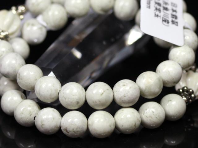 ☆高品質☆【天然石 ブレスレット】日本翡翠 (糸魚川産) (約8mm) 白果実玉 パワーストーン 母の日 ギフト_1