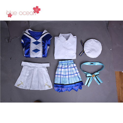 高海 千歌 Lovelive! ラブライブ！ サンシャイン!! Sunshine! アクア aqours OP2 風 コスプレ衣装 cosplay 仮装_8