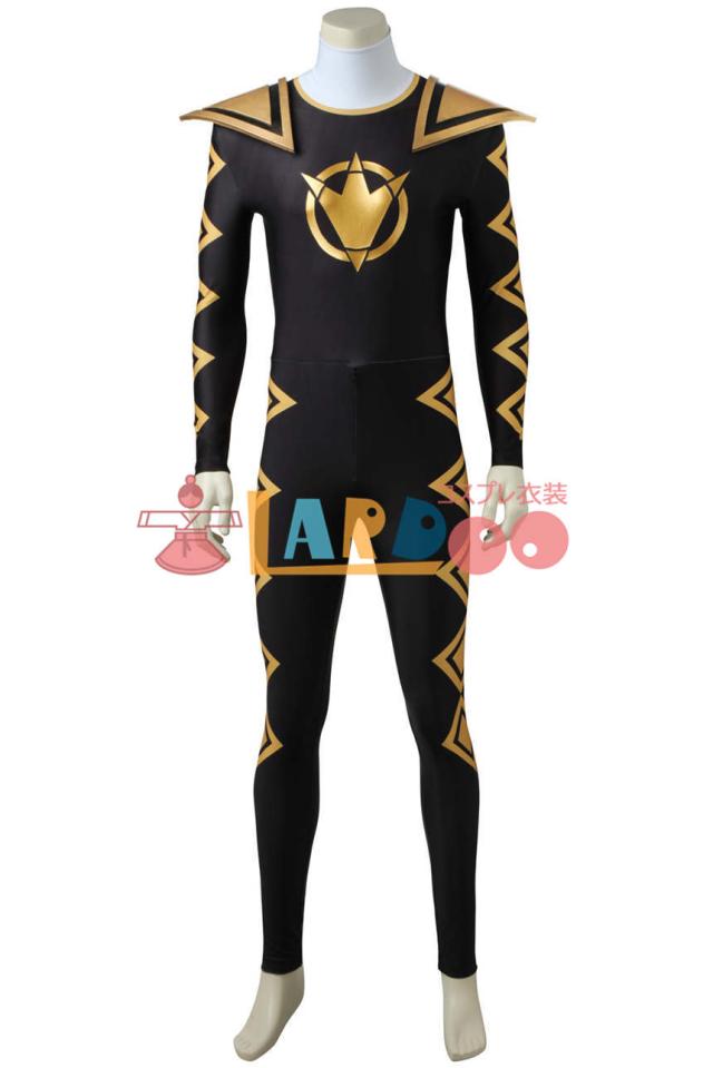 パワーレンジャー・ダイノサンダー ブラックレンジャー（アバレブラック）コスプレ衣装 アニメ 通販 激安 コスチューム 仮装 cosplay パワーレンジャーライトニングコレクション パワーレンジャー・ダイノ