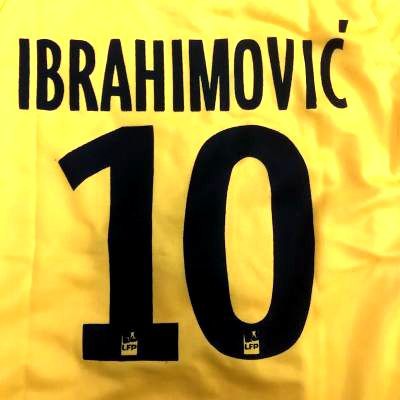 大人用 A144 18 パリサンジェルマン Ibrahimovic 10 イブラヒモビッチ 黄色 ゲームシャツ パンツ付 サッカー 上下セット ユニフォーム の通販はau Pay マーケット 激安サッカーロロショップ