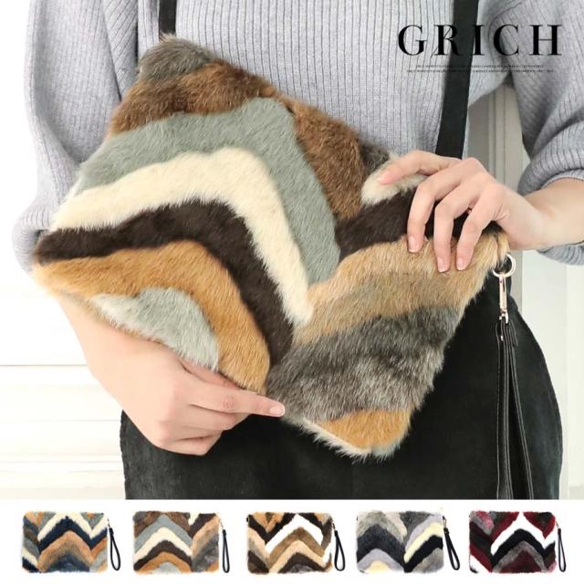 ファッション小物 バッグ ミックスファー 2way クラッチ ショルダーバッグ 鞄 雑貨 小物 アクセサリー ファー アクセント コーの通販はau Pay マーケット Grich トレンドlady Sファッション