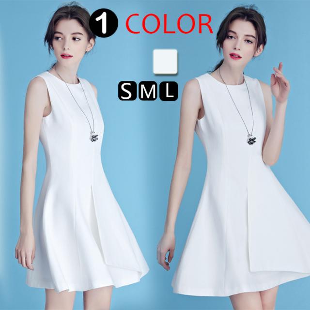 ワンピース ミニワンピ フレアワンピース レディース ノースリーブ ミニ丈 パーティー 二次会 ｓ ｍ ｌサイズ 体型カバー の通販はau Pay マーケット ヨシコ商事