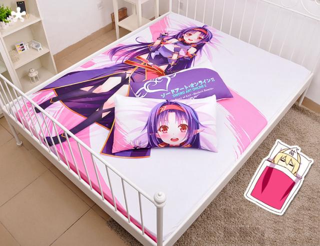 描き下ろし添い寝シーツ ソードアート オンライン ユウキ イラスト シングル シーツ ピローケースセット アニメ 200x100cmの通販はau Pay マーケット Sky同萌