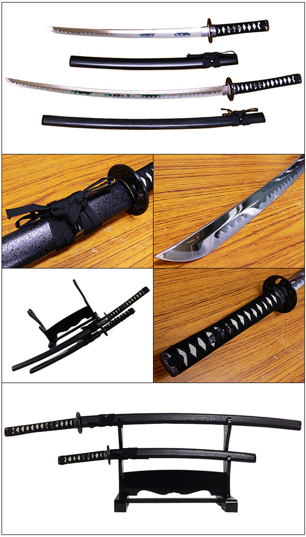 模造刀 日本製 美術刀剣 日本刀 黒石目/小刀 関の美術刀剣 黒石