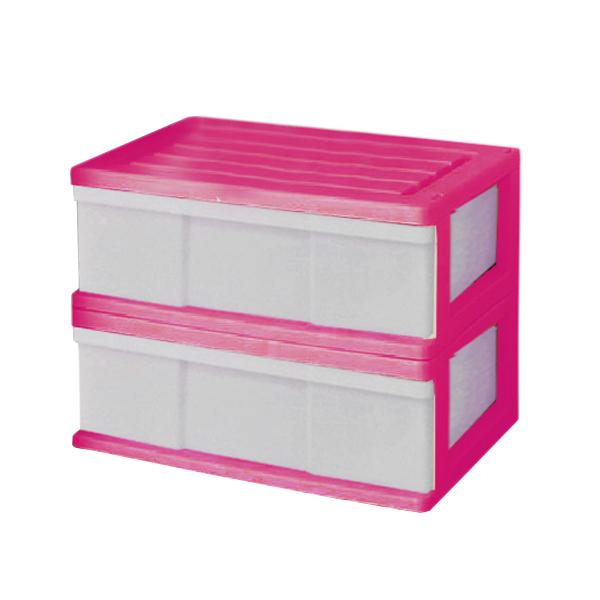 収納ボックス 収納ケース 引き出し ワイド チェスト プラスチック 完成品 1段 2個組 幅60cm おしゃれ ピンク 送料無料 自社製造 の通販はau Pay マーケット プラスチック収納用品専門店mj