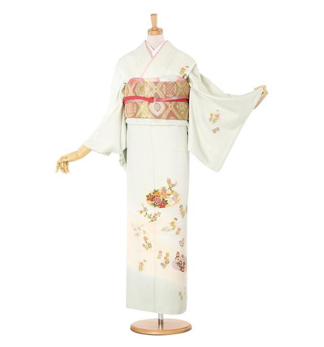 往復送料無料 全部揃って安心 大学 高校 小学生  3泊4日 卒業式 入学式 訪問着 レンタル  A 訪問着 No.011-0969-S