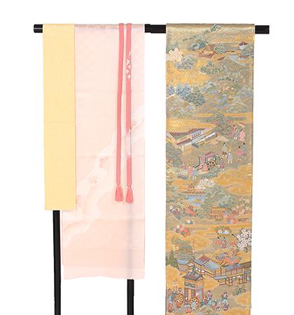 往復送料無料 全部揃って安心 大学 高校 小学生  3泊4日 卒業式 入学式 訪問着 レンタル  A 訪問着 No.011-0748-S