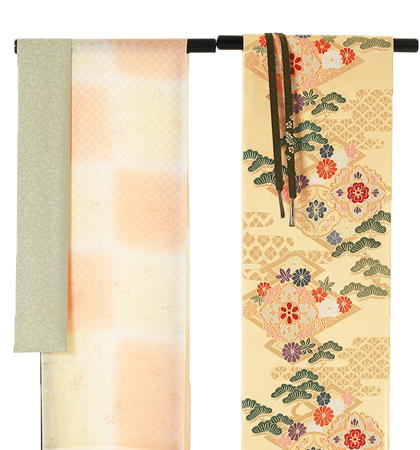 往復送料無料 全部揃って安心 大学 高校 小学生  3泊4日 卒業式 入学式 訪問着 レンタル  C 訪問着 No.011-0263-M