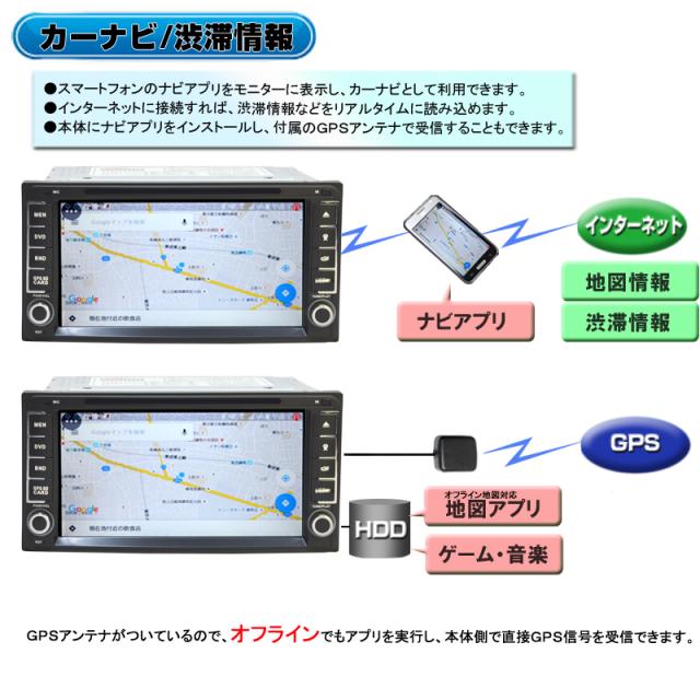 [TOYOTA専用]７インチ Android9.0 DVDプレーヤー/CPRM(VRモード) ラジオ SD Bluetooth 16GB HDD アンドロイドスマホ iPhone WiFi無線接続_4