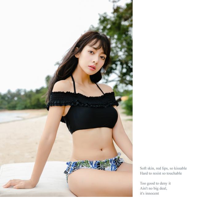1000円オフ対象 水着 レディース ビキニ 激安水着 ママ水着 セクシー 上下別 オフショル フリル ボタニカル 大人 ブラック ホワイト の通販はau Pay マーケット Trill セクシー コスプレ ランジェリー通販