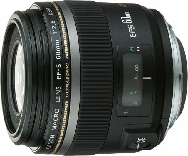 【中古　保証付 送料無料】Canon EF-S60mm F2.8マクロ USM