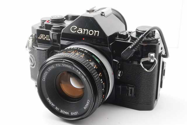 【中古】フィルム一眼レフカメラ Cannon A-1 ＋FD50mm F1.8 ・データバック付き