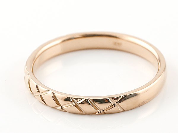 結婚指輪 安い ペアリング マリッジリング ダイヤモンド ピンク 