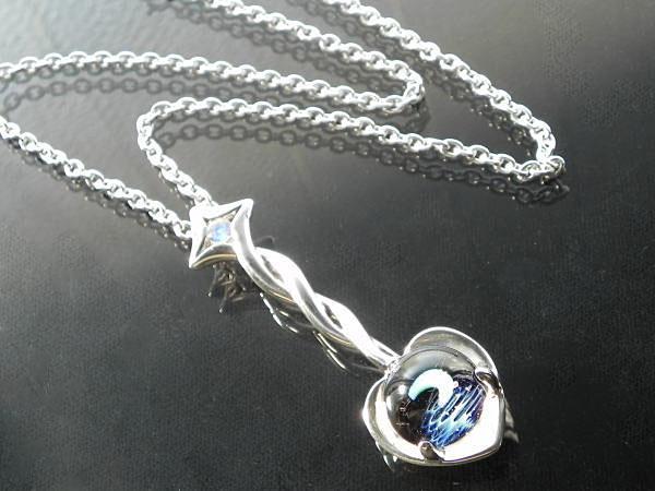 当店オリジナル１点物 銀のスプーン 宇宙ガラスネックレス 宇宙ガラス 宇宙ガラスネックレス 宇宙 銀のスプーンネックレス 日本製の通販はau Pay マーケット シルバーアクセサリー夢ロード