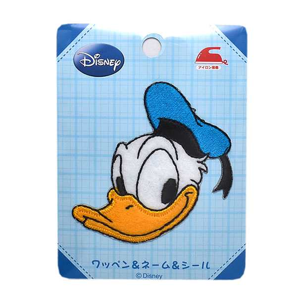 正規品 キャラクター ワッペン 刺繍ワッペン アイロン接着 縦7cm 横6 7cm ドナルド ディズニー Disney アイロンワッペン メール便可 の通販はau Pay マーケット Re Make