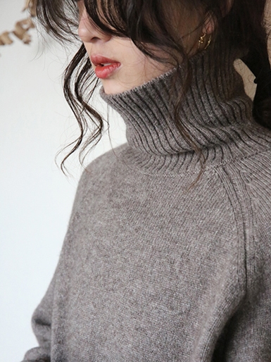 トップス ニット 送料無料 個性 長袖 セーター ハイネック タートル 暖かい 萌袖 かわいい 大人可愛い きれいめ 上品 おしゃれ 主役級 存在感 無地 こなれ感 抜け感 とろみ感 秋 冬 ガーリー レディース ママ OL 学生 通勤 通学 デート