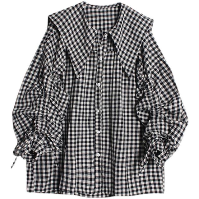 トップス ブラウス 送料無料 個性的 カットソー 長袖 ピーターパンカラー ボリューム かわいい 大人可愛い きれいめ シンプル カジュアル おしゃれ 主役級 存在感 こなれ感 抜け感 とろみ感 ガーリー レトロ レディース 学生 ママ マタニティ トップス ブラウス 送料無料 個性的 カットソー 長袖 ピーターパン