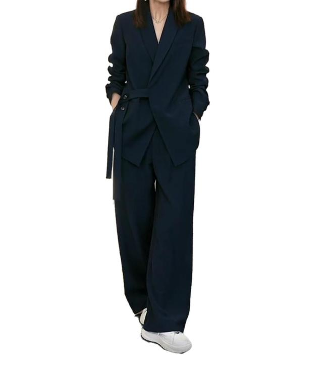 セットアップ ツーピース ワイド パンツ 送料無料 個性的 長袖