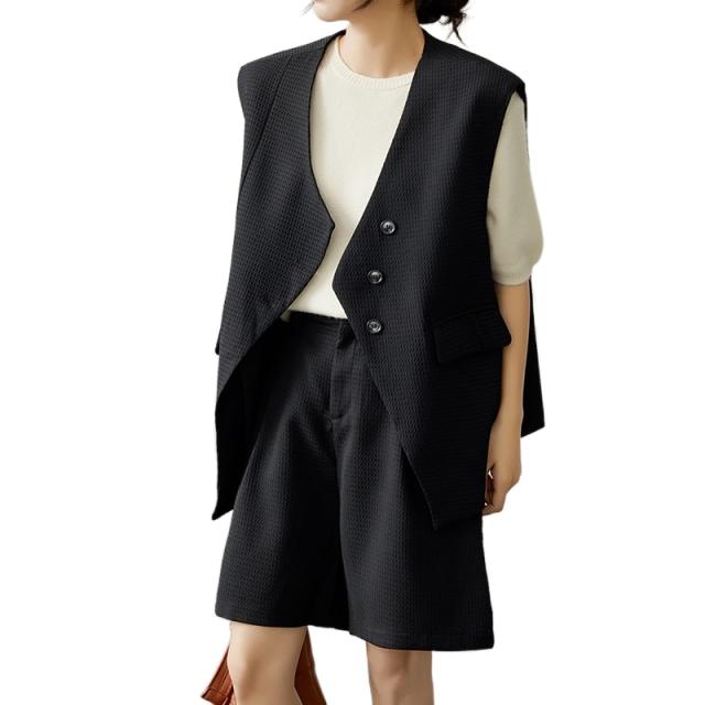 パンツ ベスト スーツ ショートパンツ ショート丈 袖なし ノースリーブ