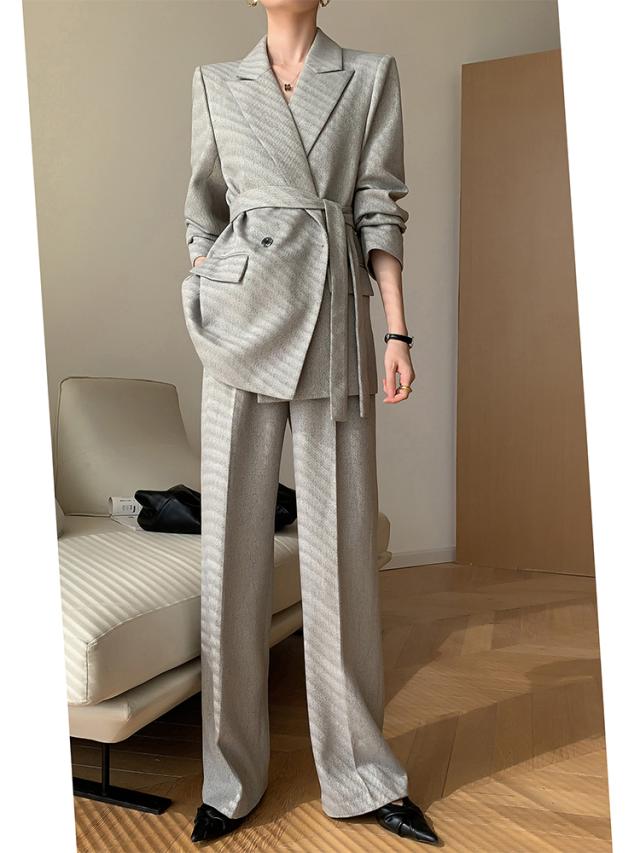 スーツ レギュラー丈 長袖 レギュラー袖 襟付き スーツカラー