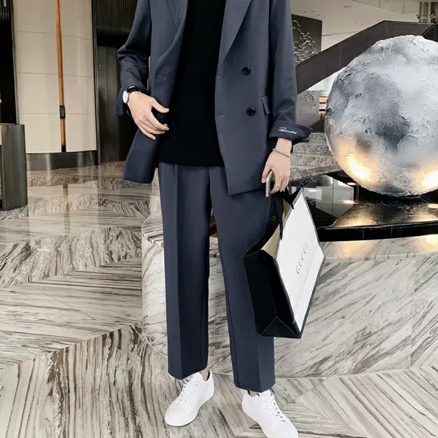 セットアップ トップス ボトムス パンツ ジャケット ズボン スーツ ストレートパンツ 袖あり 長袖 襟付き スリム タイト 細身 ストレート 前開き ポリエステル 上下セット 2点セット ツーピース きれいめ シンプル 大人 上品 おしゃれ お洒落 かっこいい こなれ感 セットアップ トップス ボトムス パンツ ジャケット ズボン スーツ