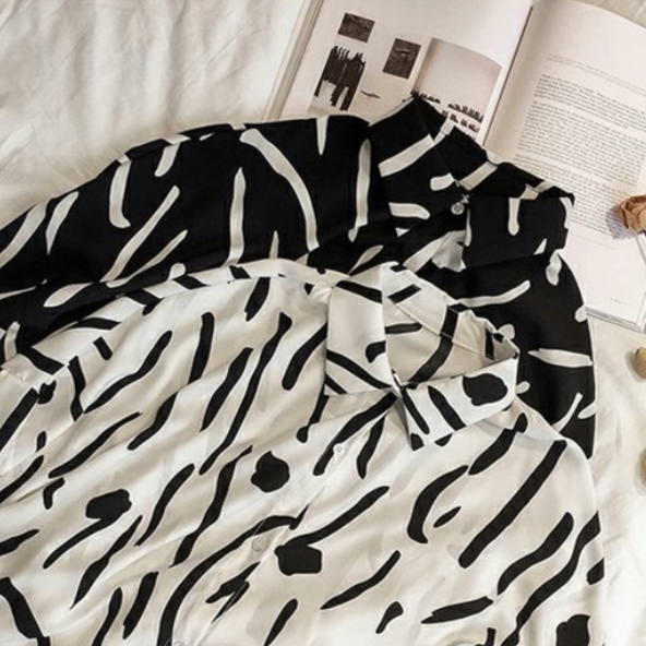 トップス シャツ 袖あり 長袖 Vネック 襟付き ストレート Iライン 前