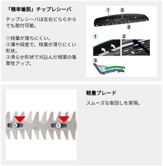 マキタ(makita) 充電式ヘッジトリマ 両刃式 刈込幅400mm/切断径18mm MUH001GZ 40V【本体のみ】WET GUARD:防塵防滴