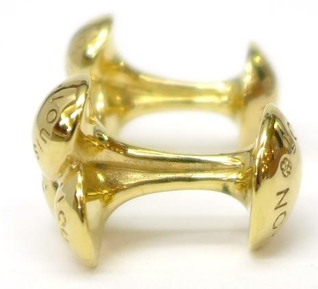 ルイヴィトン　カフス　ブトン　ドゥ　マンシェット　ゴールドカラー 楽天市場】【ジュエリー】LOUIS VUITTON ルイ ヴィトン カフス ブトン