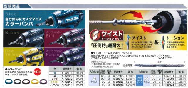 最大56％オフ！ マキタ makita TD172DZ 充電式インパクト 18V 6.0Ah ゼロブレ 本体のみ discoversvg.com