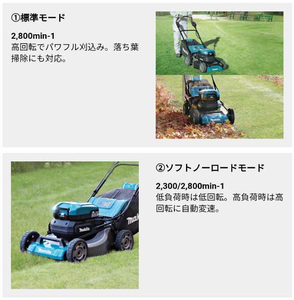 マキタ(makita) 充電式芝刈機 MLM001CZ 本体のみ 刈込幅530ｍｍ 芝面積目安1540坪〜2080坪 スチールデッキ  コネクタ接続専用の通販はau PAY マーケット 高橋本社 au PAY マーケット店 au PAY マーケット－通販サイト