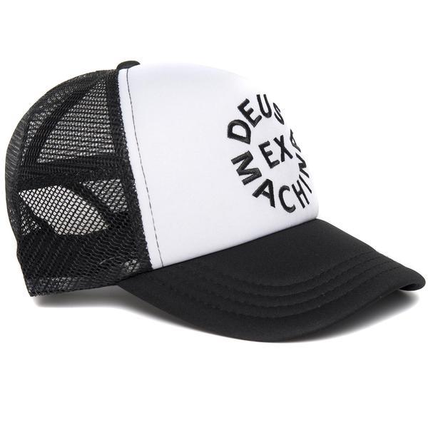 DeusExMachina デウスエクスマキナ Circle Logo Trucker Black