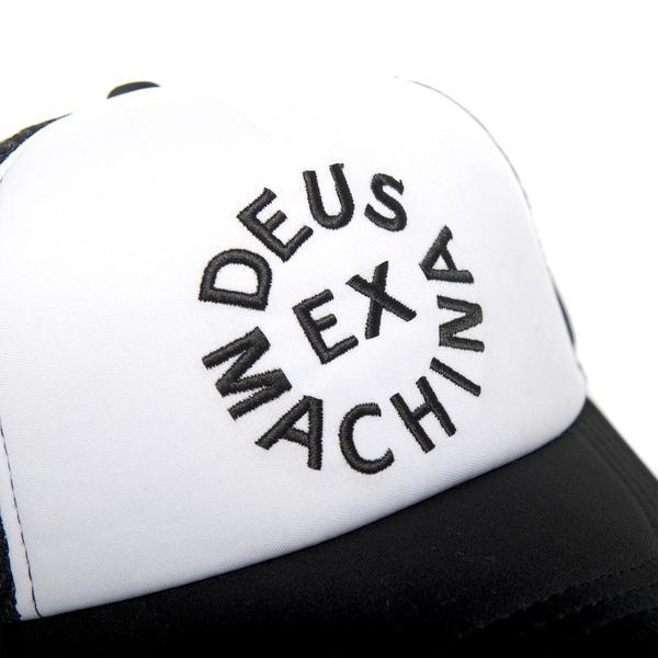DeusExMachina デウスエクスマキナ Circle Logo Trucker Black