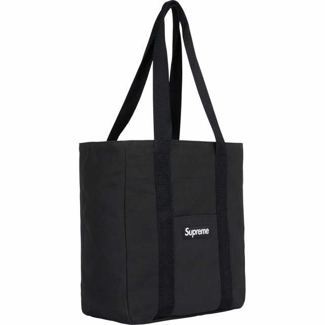 正規品 シュプリーム Supreme Canvas Tote Black White ブラック ホワイト トートバッグ 鞄 メンズ レディース 本物  2020AW[かばん]｜au PAY マーケット