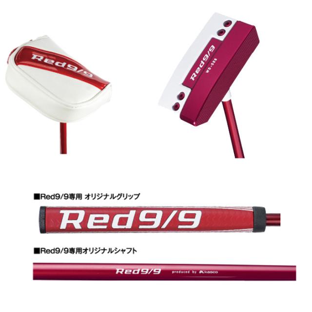 【中古】キャスコ　KASCO　Red9/9 パター スチールシャフト　【34】2004253460 キャスコ Red Red9／9 ホワイトバック DELTA-FACE DF-017 丸マレット