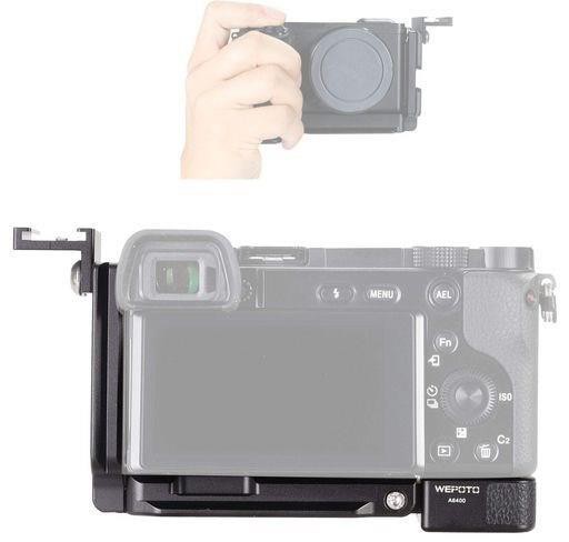 WEPOTO SONY A6400 A6300 A6100用ハンドグリップLブラケッメタル GP-A6400
