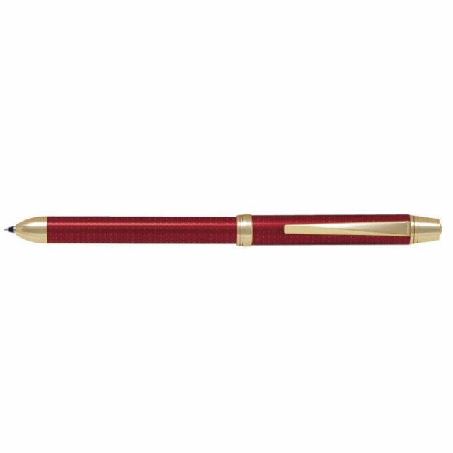 パイロット 2+1リッジ レザー レッド BTHR-3SL-R 多機能ボールペン 2色0.7MM+シャープ0.5MM リッジ ボールペン[ワインレッド/2+1【0.7mm