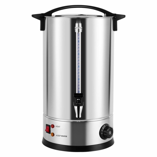 電気保温ジャグ ウォータージャグ ステンレス 6.8L-16L ウォーター/コーヒー/お茶ポット 温度デジタル表示 ミルクティータンク温度調節 [