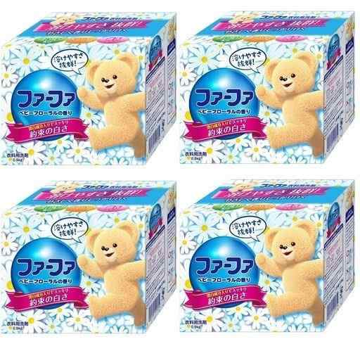 【まとめ買い】NSファーファ・ジャパン コンパクト粉末洗剤 洗濯用 ベビーフローラル 900G ×4個その他洗剤・柔軟剤