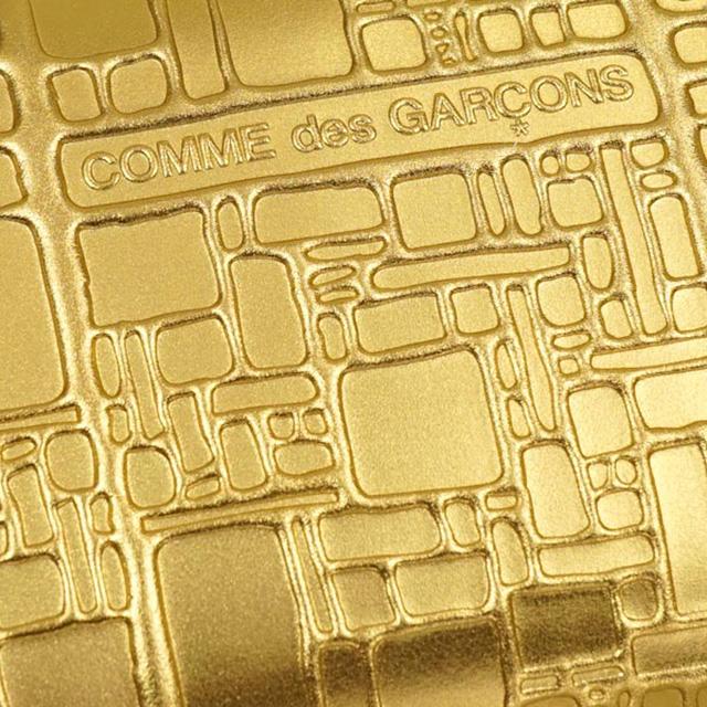 コムデギャルソン COMME des GARCONS 二つ折り財布 ゴールド 金