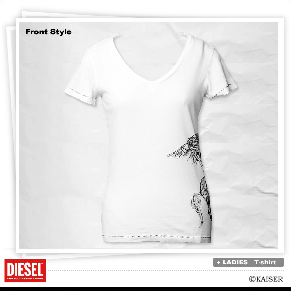 DIESEL(ディーゼル) ペガサス Tシャツ ホワイト_1