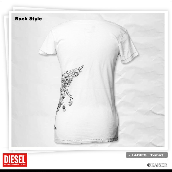 DIESEL(ディーゼル) ペガサス Tシャツ ホワイト_2
