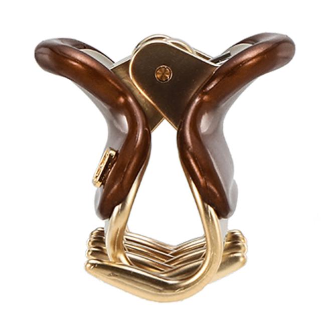 アレクサンドル ドゥ パリ ヘアアクセサリー PINCE VENDOME CLIP S 4.5CM ヘアクリップ Sサイズ ICC45-14339-02 X4 PAIL BRUN 髪どめ 大人かわいい 結婚式 誕生日 プレゼント クリスマス クリップ ブランド プレゼント 女性 Xmas プレゼント