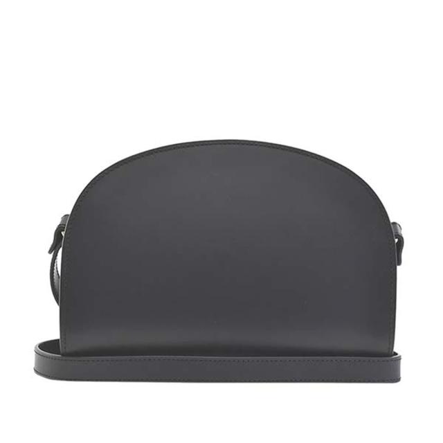 アーペーセー A.P.C. バッグ ショルダーバッグ 斜めがけバッグ ポシェット F61048 PXAWV IAK 牛革 SAC DEMI-LUNE DARK NAVY ダークネイビー APC apc 斜め掛け 本革 レザー ブランド 人気 可愛い シンプル 誕生日 クリスマス プレゼント 母の日 20代 30代 40代 50代 新品_1