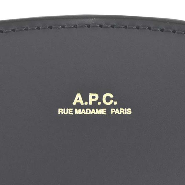 アーペーセー A.P.C. バッグ ショルダーバッグ 斜めがけバッグ ポシェット F61048 PXAWV IAK 牛革 SAC DEMI-LUNE DARK NAVY ダークネイビー APC apc 斜め掛け 本革 レザー ブランド 人気 可愛い シンプル 誕生日 クリスマス プレゼント 母の日 20代 30代 40代 50代 新品_4