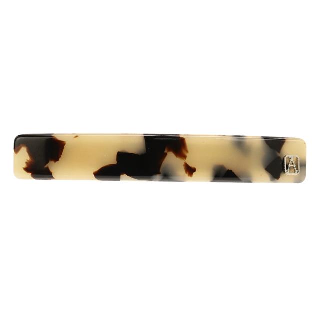 アレクサンドル ドゥ パリ バレッタ AA6-735 ALBIN BASIC CLASSIQUES ベーシック 6cm バータイプ 髪留め レディース ブラウン＋ベージュ